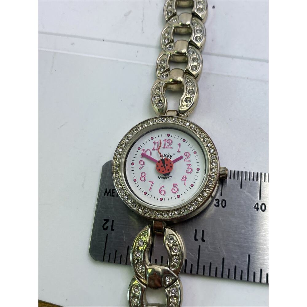 Custom Lucky Rhinestone Ladybug Watch New Battery - Picture 5 of 8